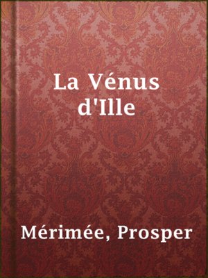 cover image of La Vénus d'Ille